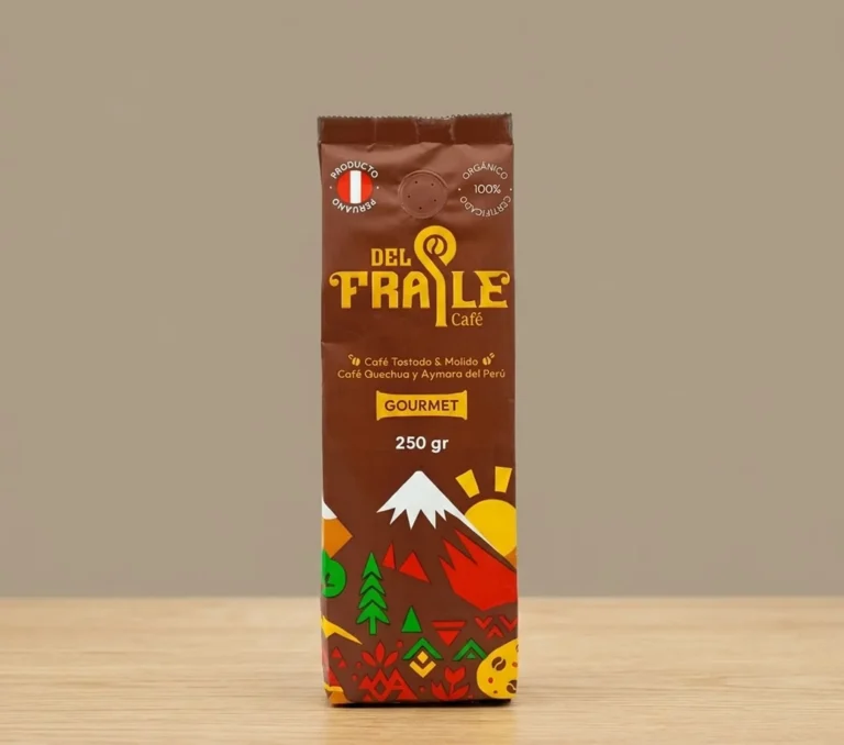CAFÉ ORGANICO TOSTADO Y MOLIDO DEL FRAILE x 250 g.
