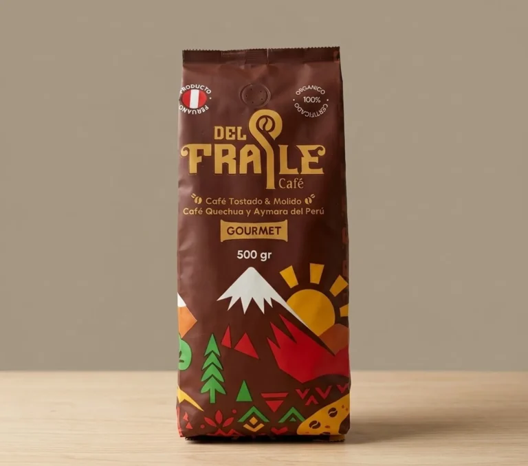 CAFÉ ORGANICO TOSTADO Y MOLIDO DEL FRAILE x 500 g.