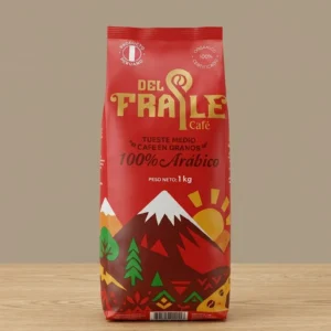 CAFÉ ORGANICO TOSTADO EN GRANO DEL FRAILE x 1 Kg.