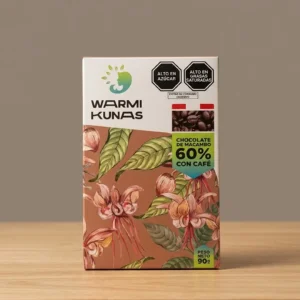 CHOCOLATE MACAMBO 60% CON CAFÉ WARMI KUNAS x 90 g.
