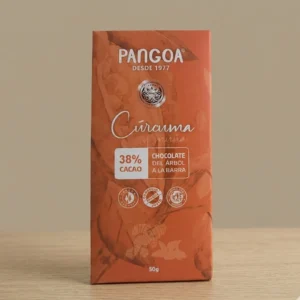 CHOCOLATE PANGOA C/CURCUMA Y MUÑA 38% CACAO x 50 g.