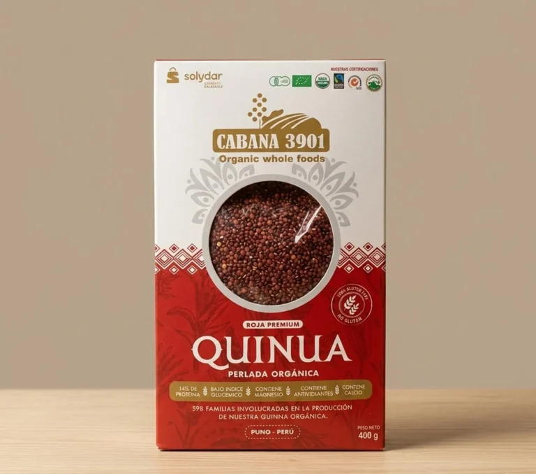 QUINUA ORGANICA ROJA x 400 g.