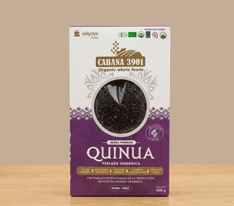 QUINUA ORGANICA NEGRA x 400 g.