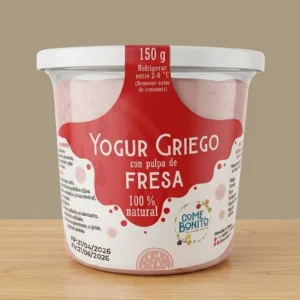 YOGUR GRIEGO FRESA COME BONITO x 150 g.