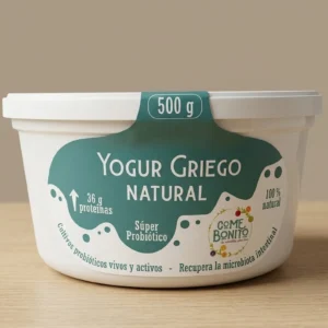 YOGUR GRIEGO NATURAL COME BONITO x 500 g.