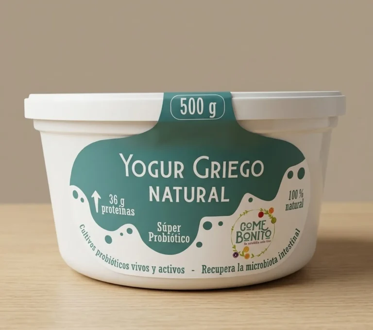 YOGUR GRIEGO NATURAL COME BONITO x 500 g.