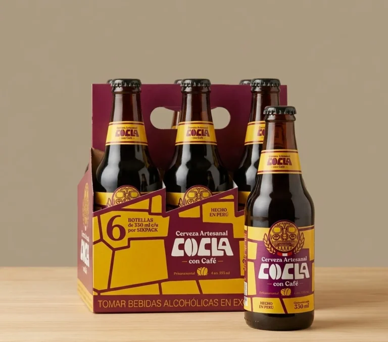 CERVEZA ARTESANAL CON CAFÉ COCLA SIXPACK x 330 ml.