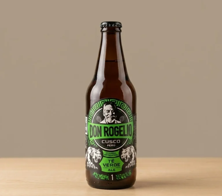 CERVEZA ARTESANAL DON ROGELIO TE VERDE BOTELLA x 330 ml.