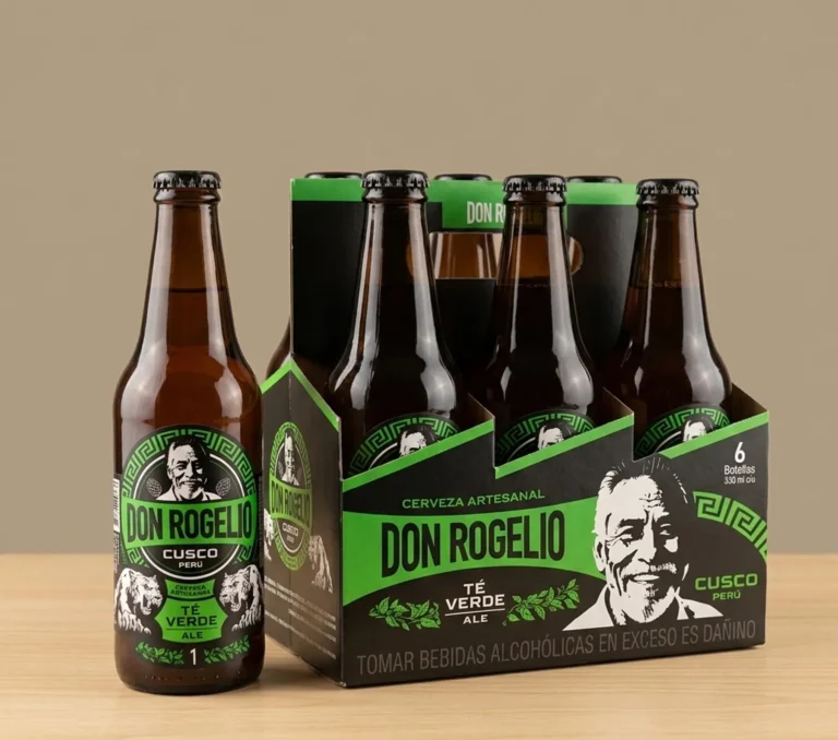 CERVEZA ARTESANAL DON ROGELIO TE VERDE SIXPACK x 330 ml.