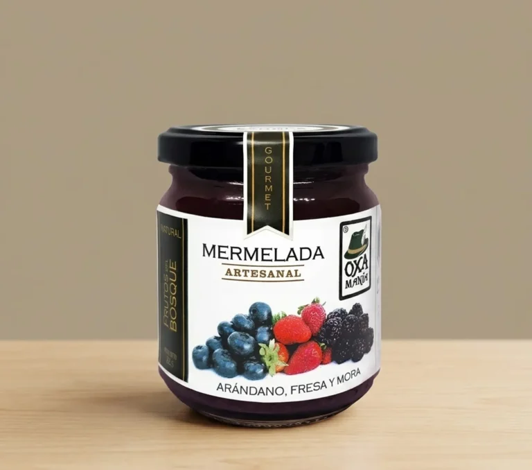 MERMELADA DE ARANDANO, FRESA Y MORA x 220 g.