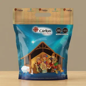 PANETON TRADICIONAL CARITAS DEL PERU BOLSA x 900 g.