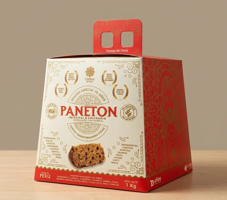 PANETON INTEGRAL CARITAS DEL PERU CAJA x 1 Kg.