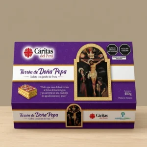 TURRON TRADICIONAL CARITAS DEL PERU CAJA x 480 g.