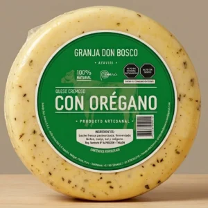 QUESO CREMOSO CON OREGANO GRANJA DON BOSCO x 1 Kg.