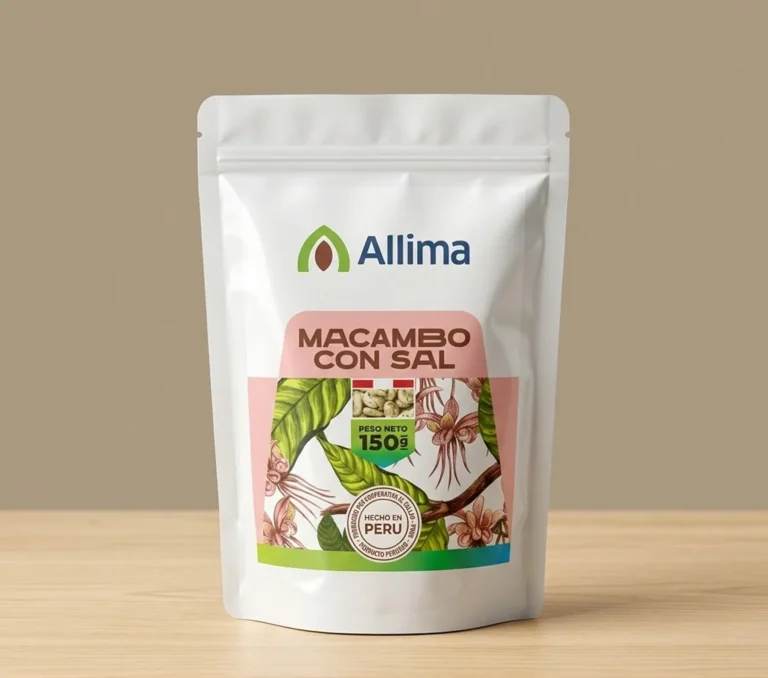 MACAMBO TOSTADO CON SAL ALLIMA x 150 g.