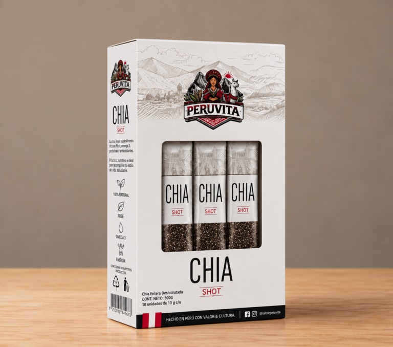 CHIA SHOT PERUVITA 10 SACHET x 10 g,